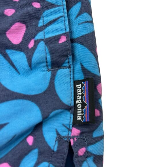 Patagonia Womens Small Barely Baggies 2.5" Shorts Pollen Confetti Dolomite Blue - Picture 3 of 16